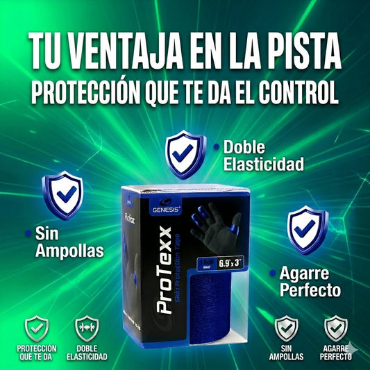 Caja del tape PROTEXX azul para dedos de bowling