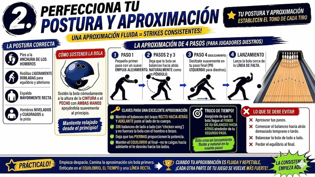 Infografica de postura y aproximacion
