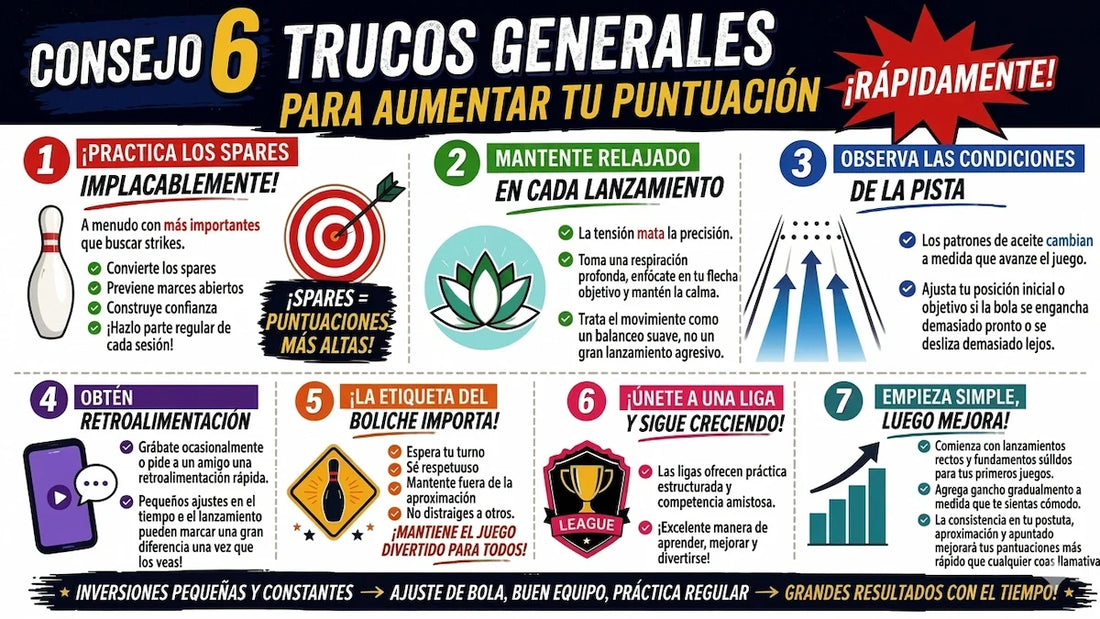Infografia de Trucos para aumentar Score
