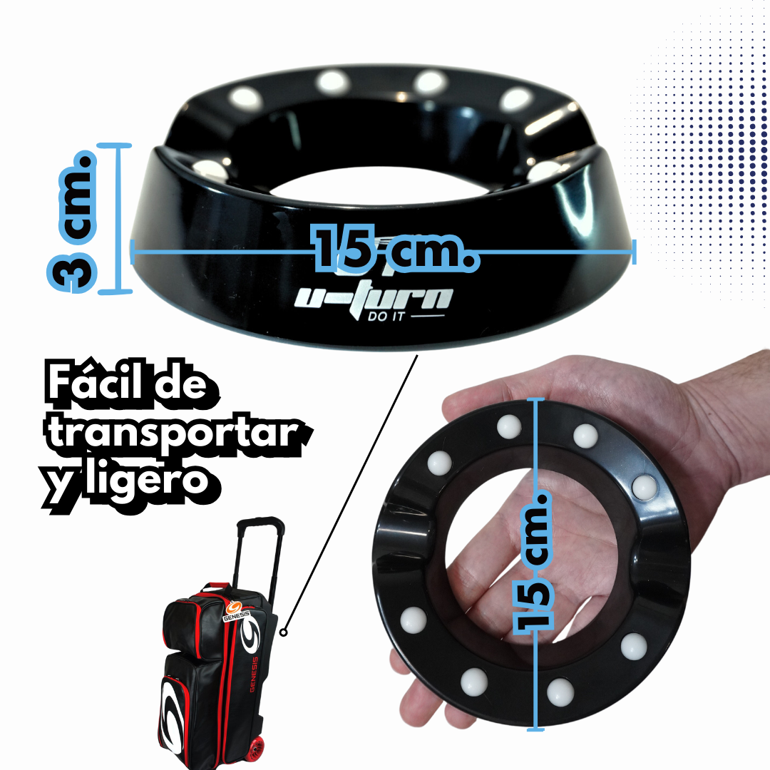 Base Giratoria Bowling Spinner 360 - Amarilla