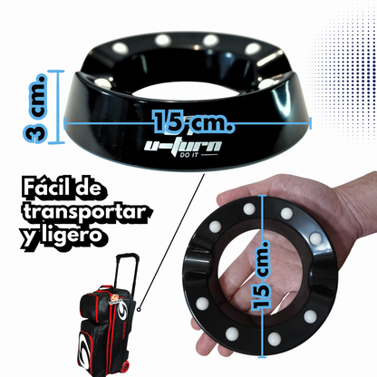 Base Giratoria Bowling Spinner 360 - Amarilla