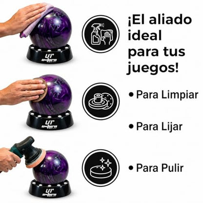 Base Giratoria Bowling Spinner 360 - Amarilla