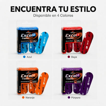 Cinta Proteccion Pulgar, Excel Copper No.1 | Rojo