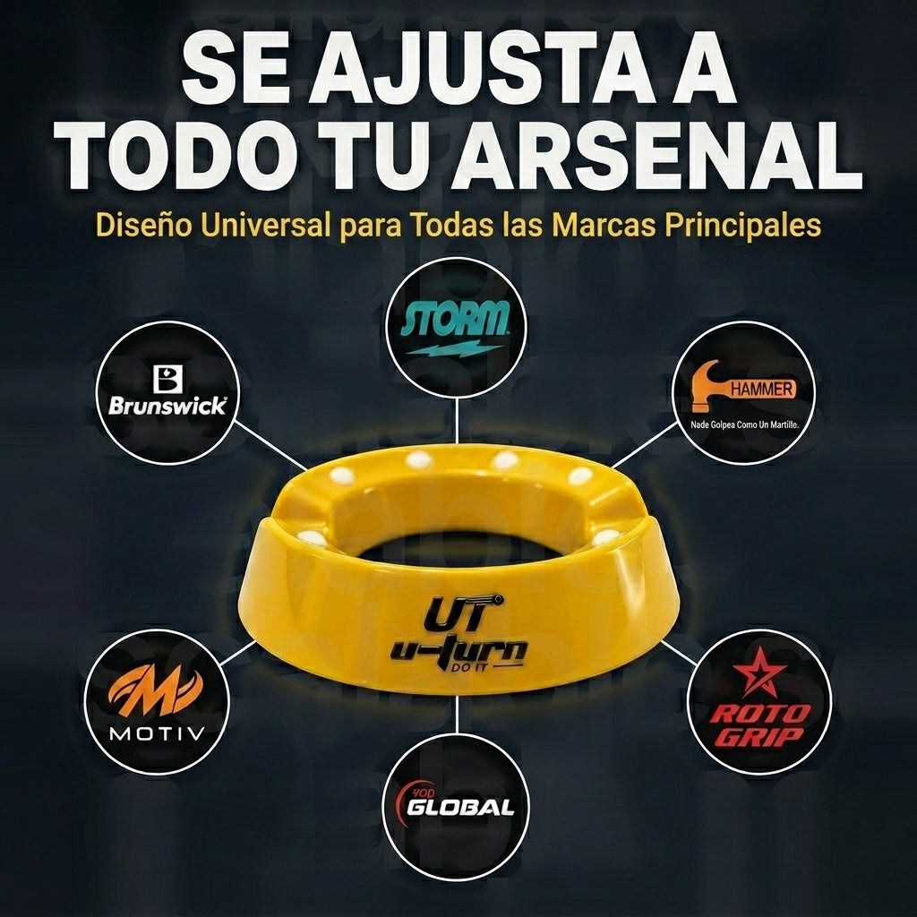 Base Giratoria Bowling Spinner 360 - Amarilla