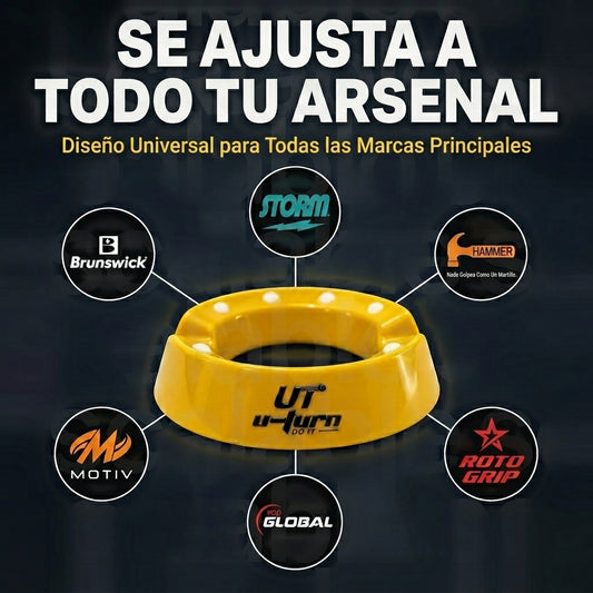 Base Giratoria Bowling Spinner 360 - Amarilla