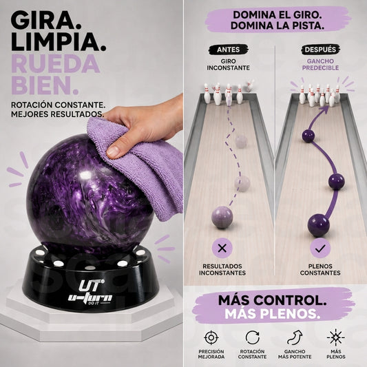Base Giratoria Bowling Spinner 360 - Negra
