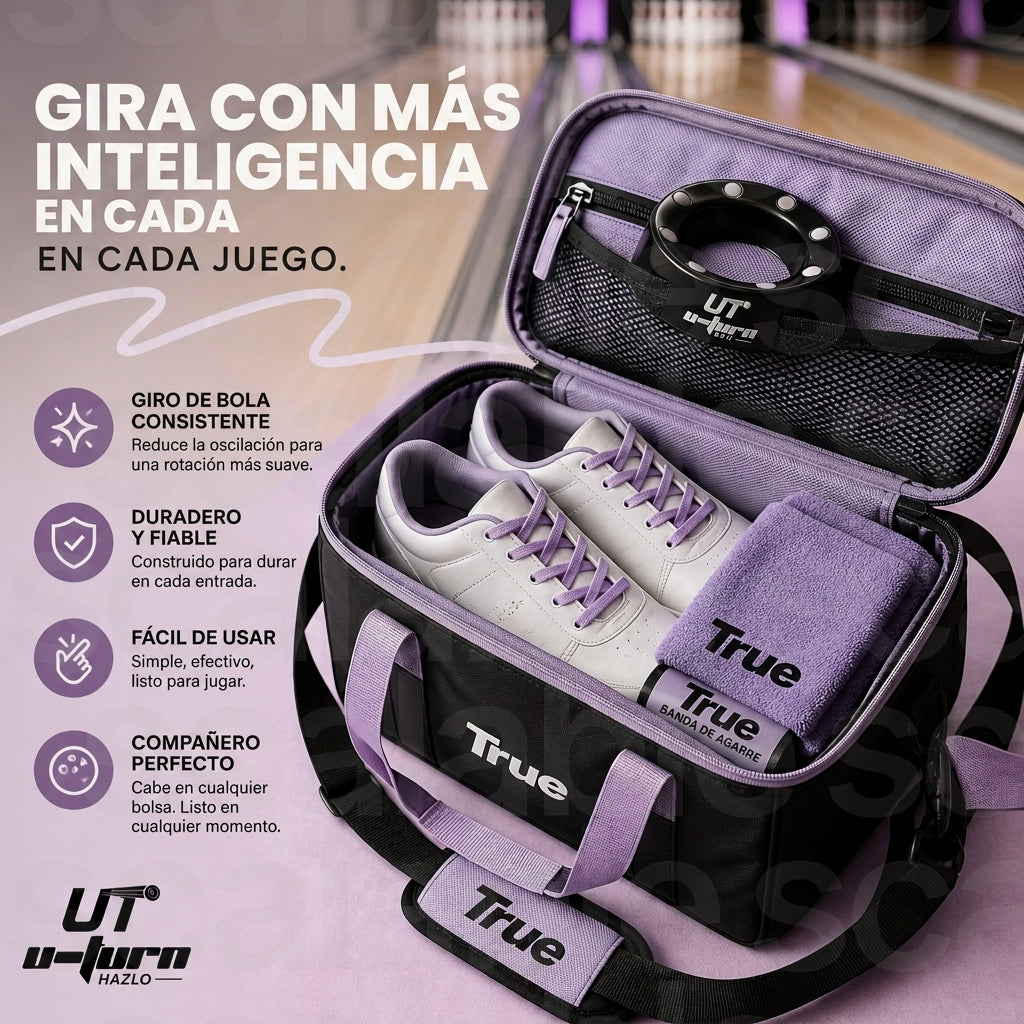 Base Giratoria Bowling Spinner 360 - Negra