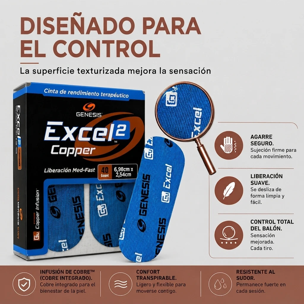 Cinta Proteccion Pulgar, Excel Copper No.2 | Azul