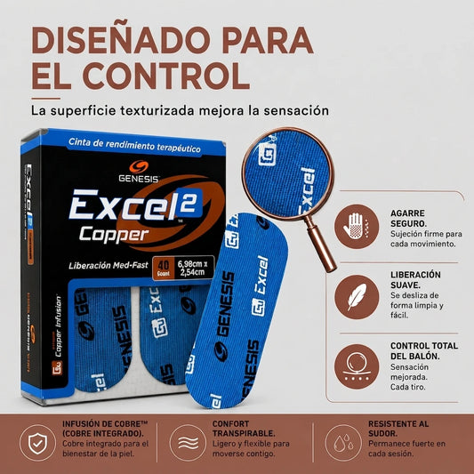 Cinta Proteccion Pulgar, Excel Copper No.2 | Azul