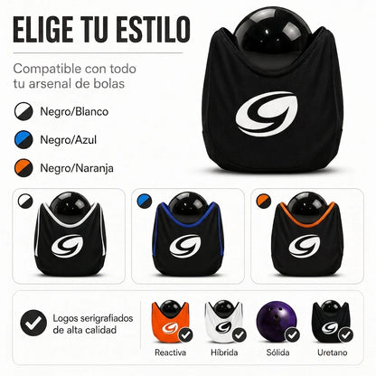 Bolsa Bola de Bowling 3 en 1 - Negro/Azul