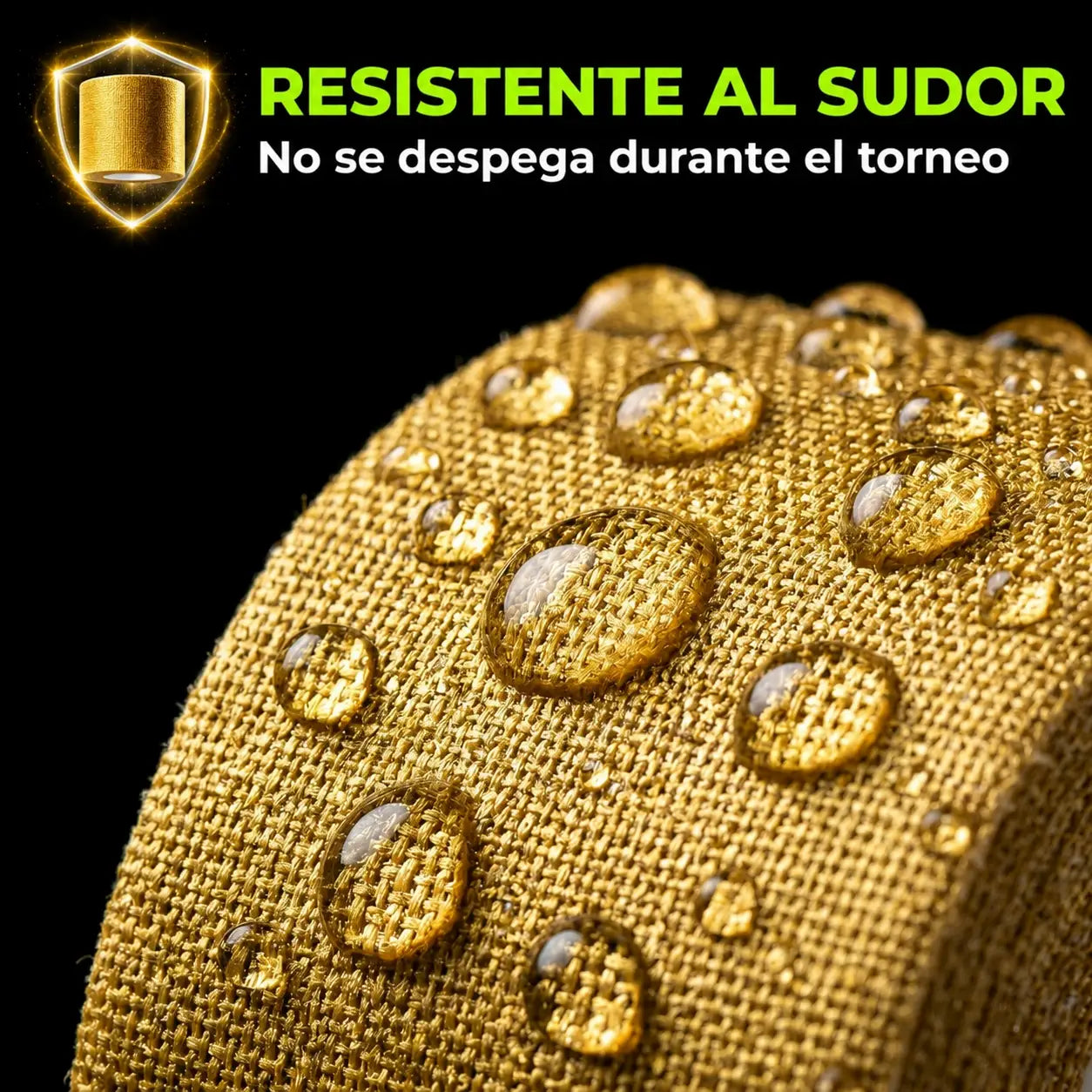 Banda Dorada Protexx Resistente al Sudor