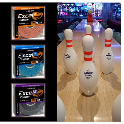 Banda Kinesiologica Excel Copper No.3 - 2,5 cm x 5 mts Morado - U - Turn Sport Goods S.L.