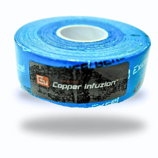 Banda Kinesiologica Excel Copper No.2 - 2,5 cm x 5 mts Azul