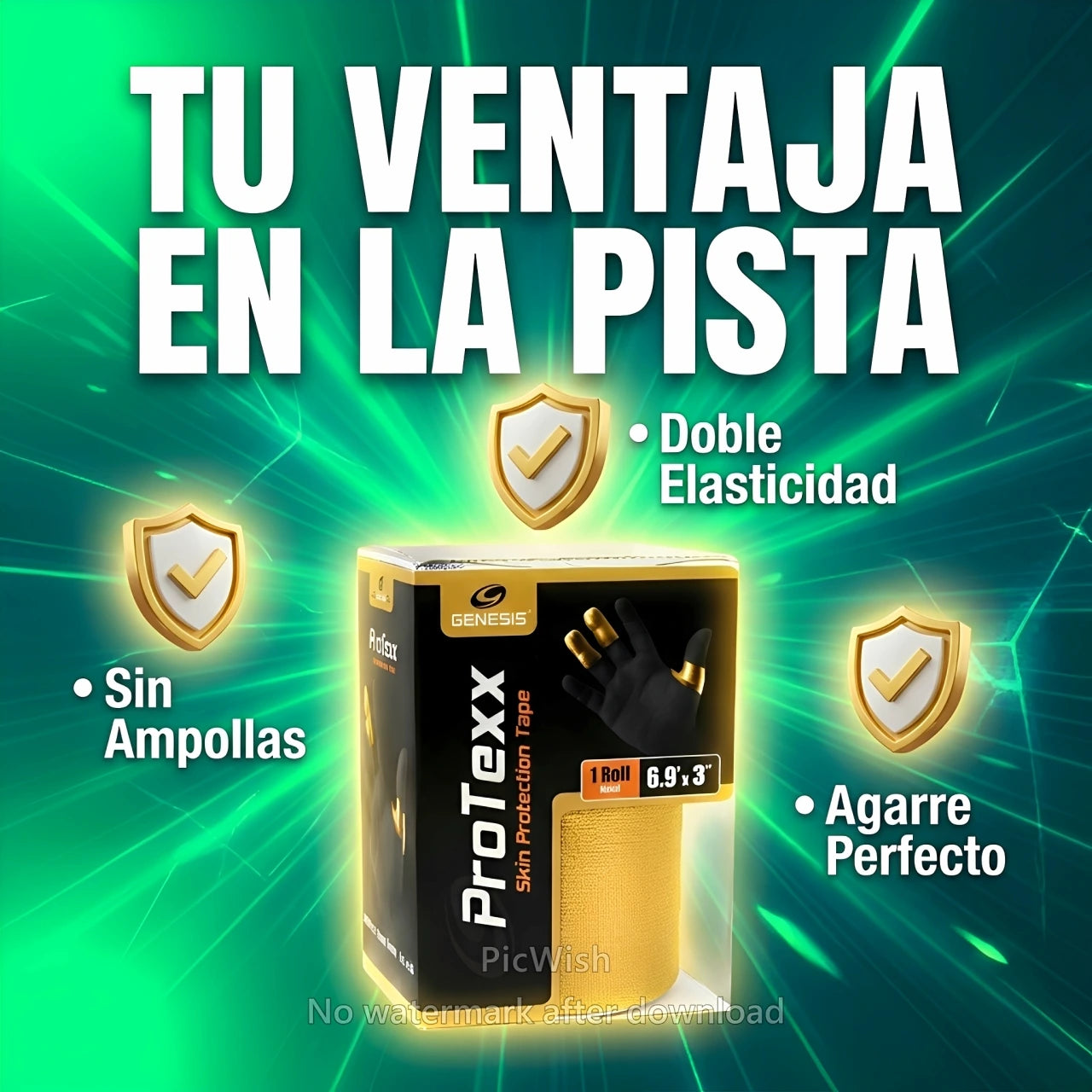 Banda Protexx Dorada Toma Ventaja
