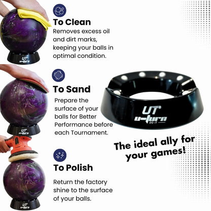 Base Giratoria 360° Amarilla - Limpieza, Lijado y Pulido - U - Turn Sport Goods S.L.