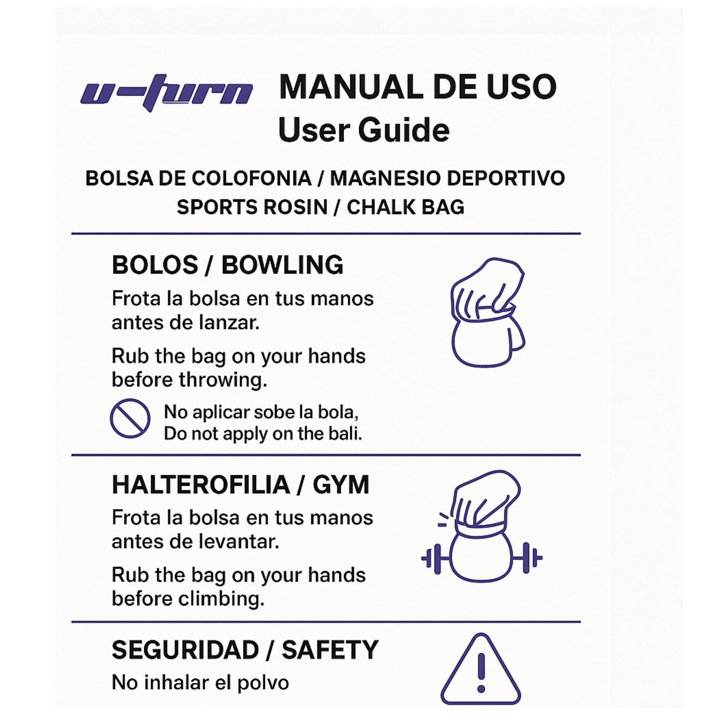 Bolsa Sport Chalk Antideslizante Amarilla - U - Turn Sport Goods S.L.