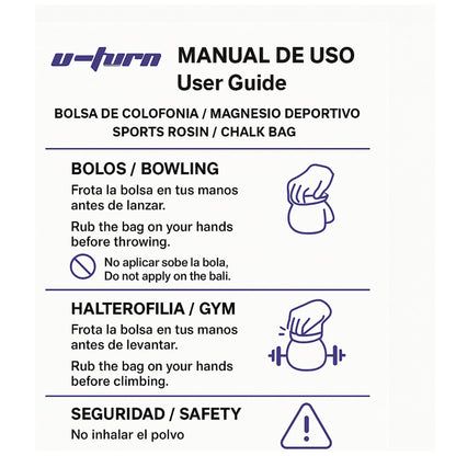 Bolsa Sport Chalk Antideslizante Blanca - U - Turn Sport Goods S.L.