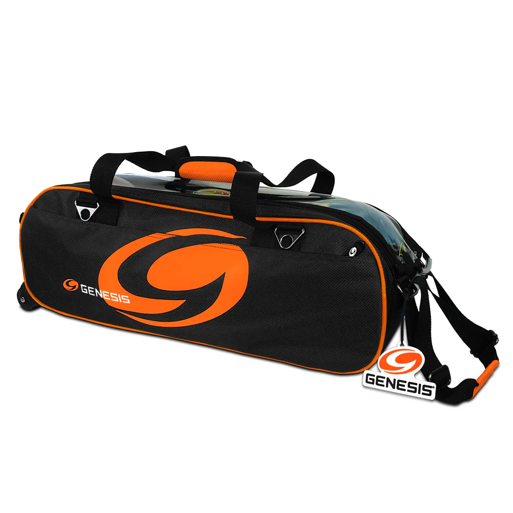 Bolso 3 Bolas negro y naranja Genesis