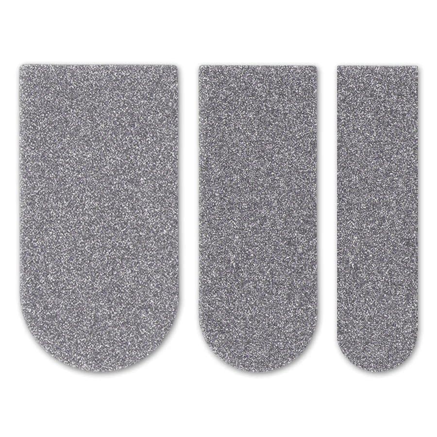 Colección de Cintas de Inserción Sync Hybrid Silver en diferentes medidas (1", 3/4" y 1/2") con detalle de aplicación en el agujero del Pulgar de La Bola de Bowling