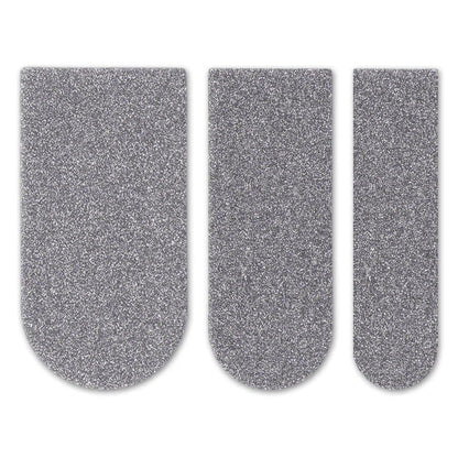 Colección de Cintas de Inserción Sync Hybrid Silver en diferentes medidas (1", 3/4" y 1/2") con detalle de aplicación en el agujero del Pulgar de La Bola de Bowling