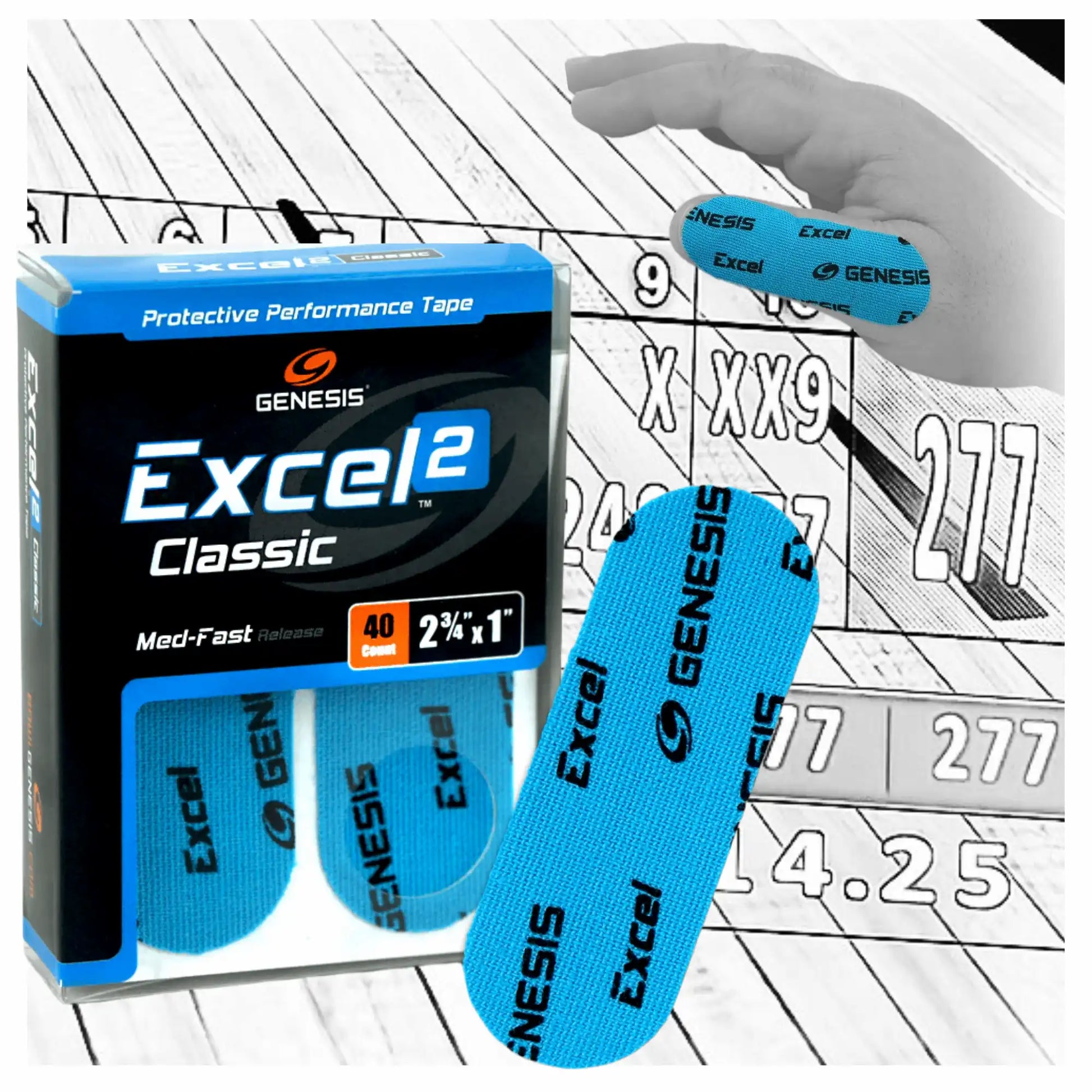 cinta pulgar bowling proteccion excel classic azul liberacion media. 