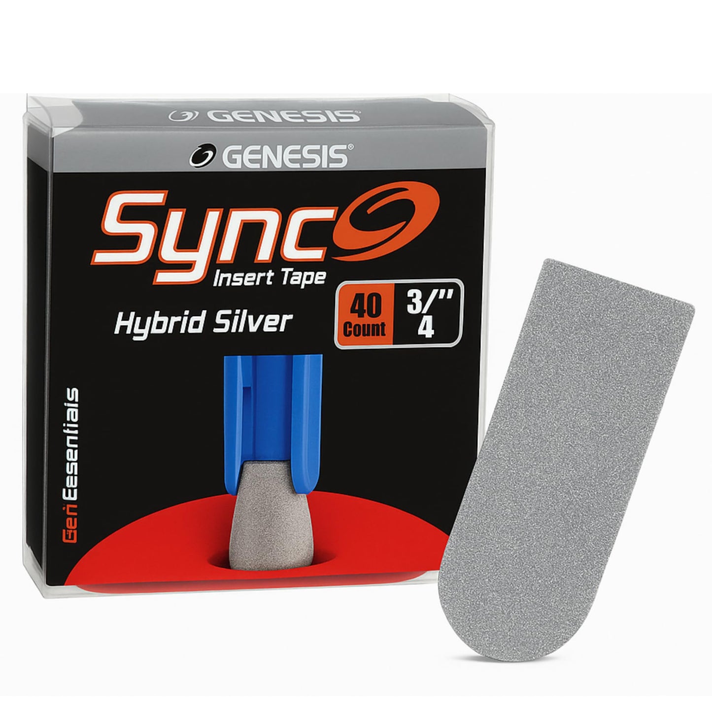 Cinta Insercion Tape Pulgar Bowling - 3/4" Pulg. Plateada - 40 Pzas - U - Turn Sport Goods S.L.