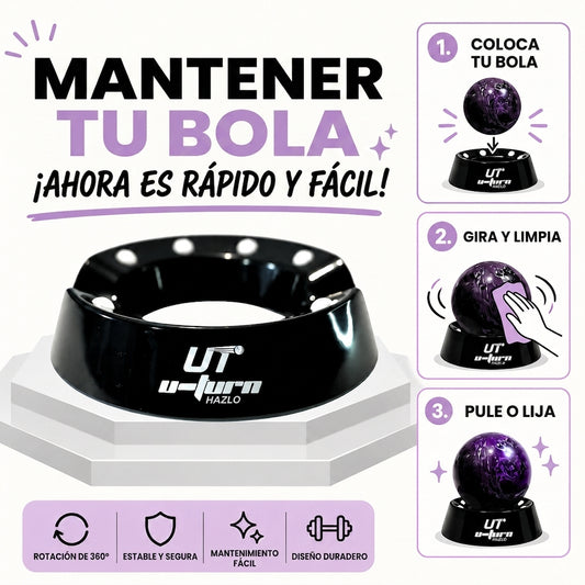 Base Giratoria Bowling Spinner 360 - Negra