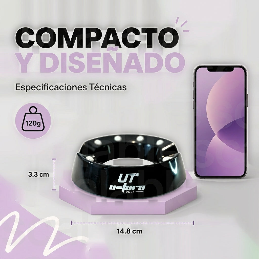 Base Giratoria Bowling Spinner 360 - Negra
