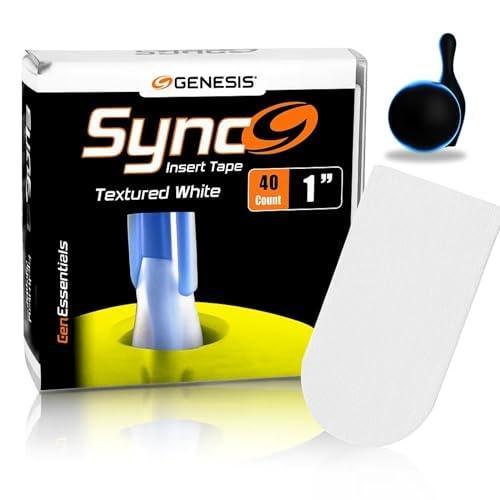 Pack de 40 Cintas Blancas de Inserción para Pulgar 1" Pulgada Marca Genesis Sync Bowling 