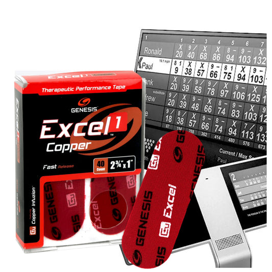 cinta de proteccion del pulgar, excel copper 1, color rojo, u-turn sport