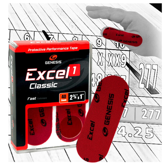 principal, tape de proteccion del pulgar, excel classic 1, liberacion rapida, color rojo, 40 piezas, u-turn sport