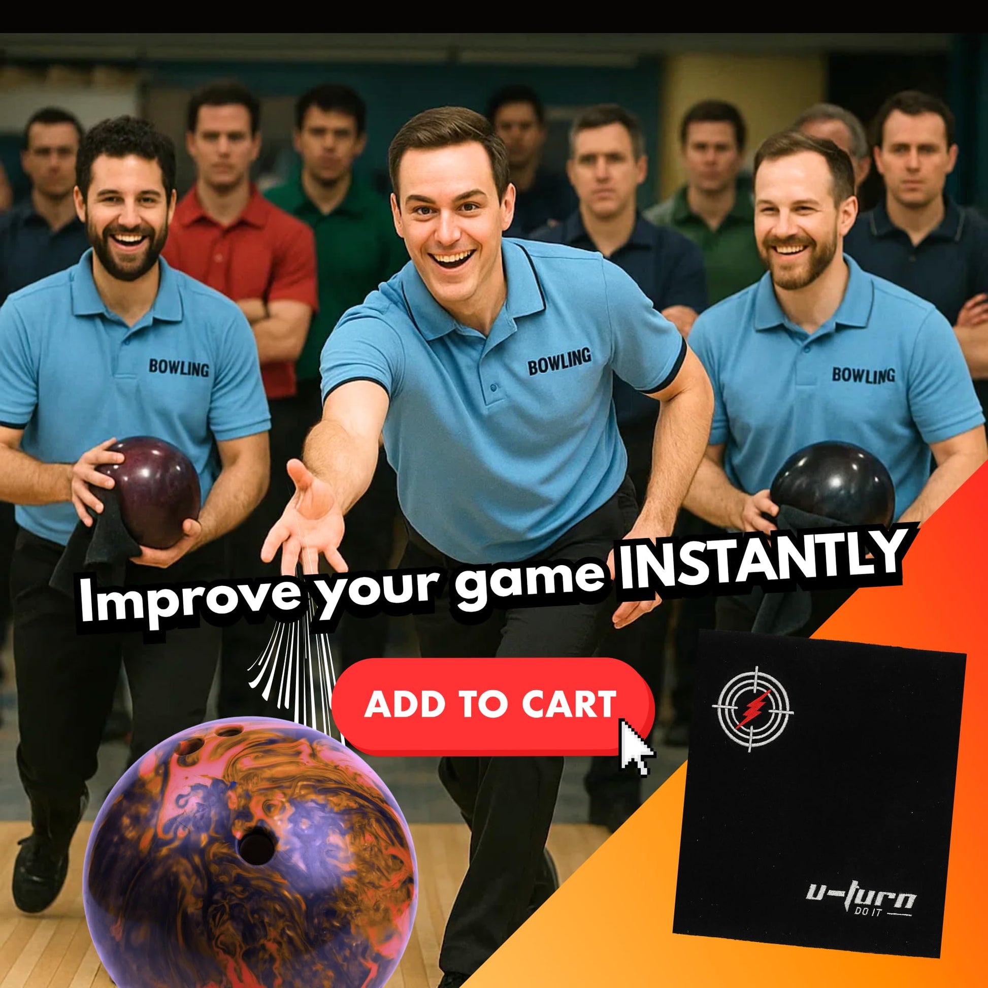 publicidad, shammy de limpieza, bowling towel, cuero de bufalo, alta calidad, u-turn sport