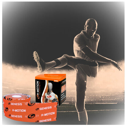 rollo cinta kinesiologica k-roll  infusion cobre naranja. 