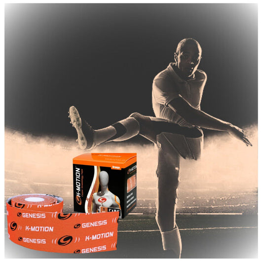 rollo cinta kinesiologica k-roll  infusion cobre naranja. 