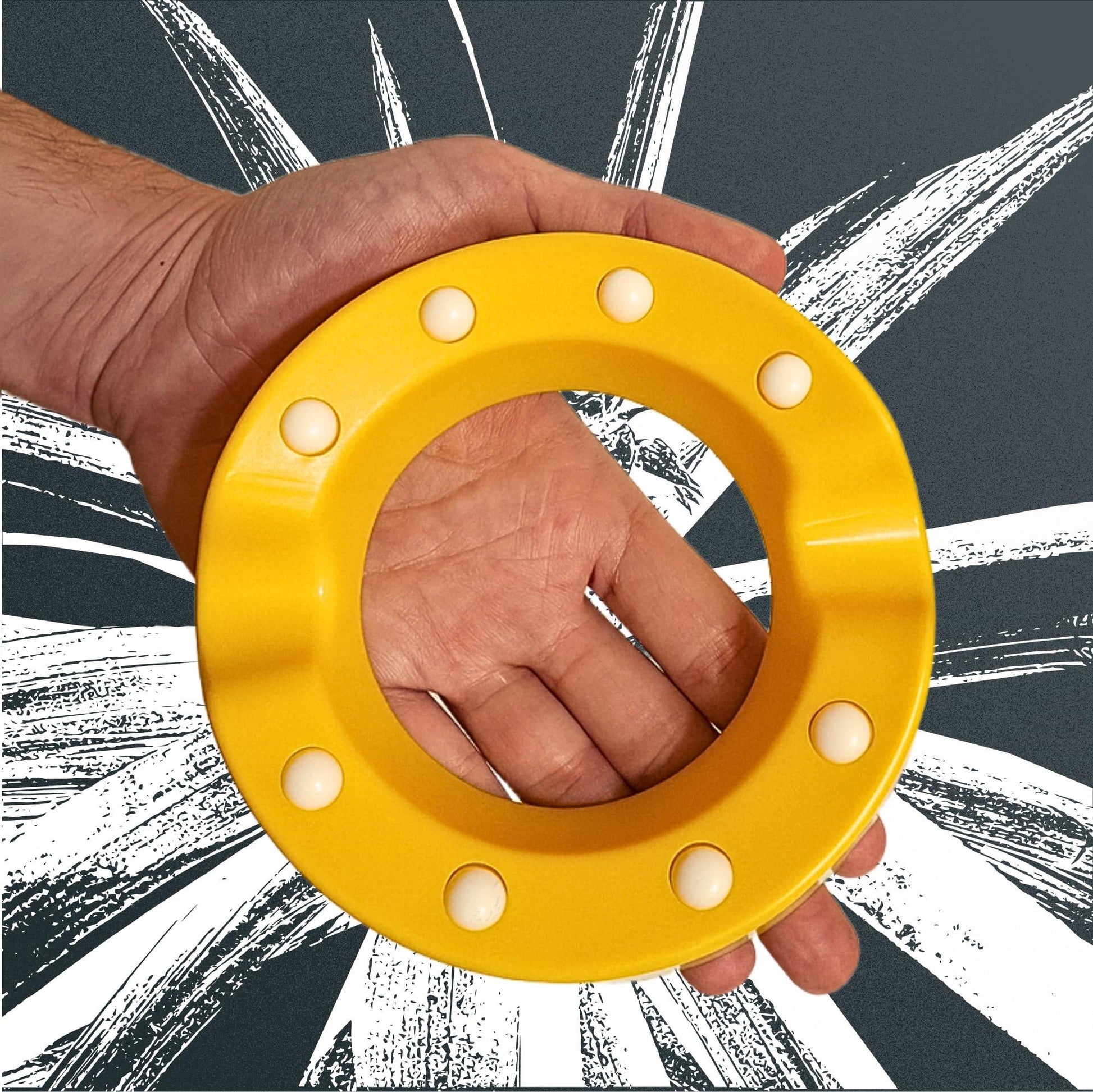 bowling ball spinner amarillo u-turn sport con embalaje y 3 esferas de polímero de repuesto