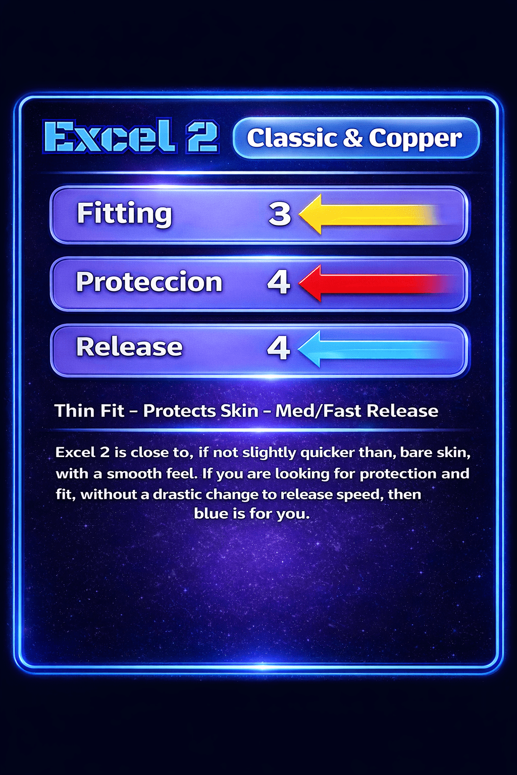 infograma, de excel classic numero 2, cinta de proteccion del pulgar, liberacion media-rapida, color azul, 40 piezas, u-turn sport 