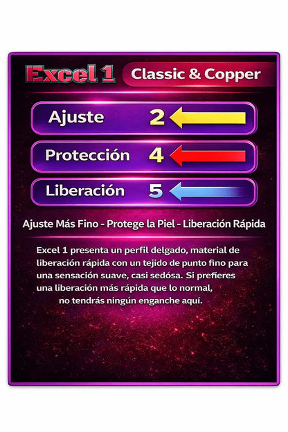 Tiras protección pulgar excel classic 1 roja liberacion rapida