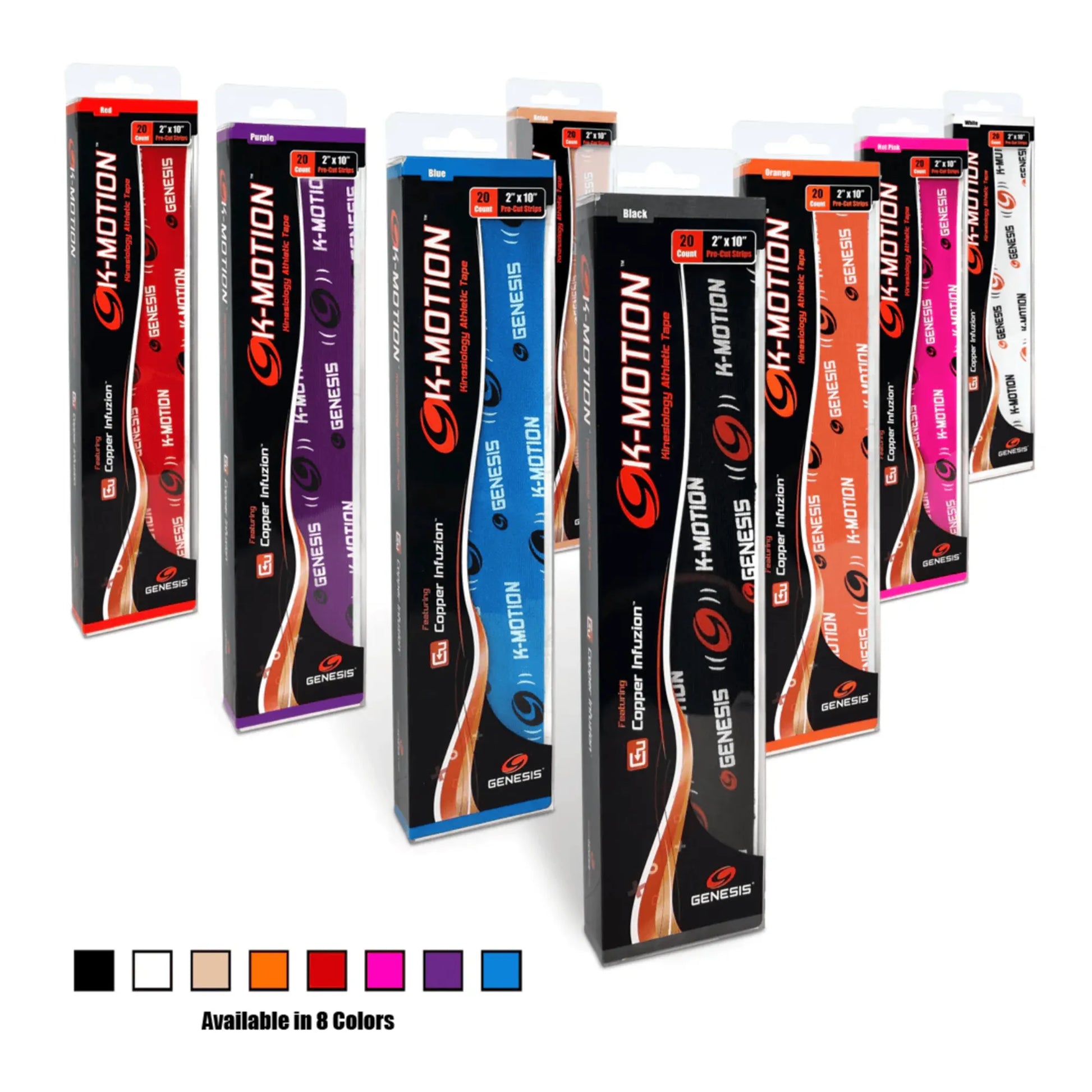 Tiras pre-cortadas surtidas de colores K-Motion para bowling