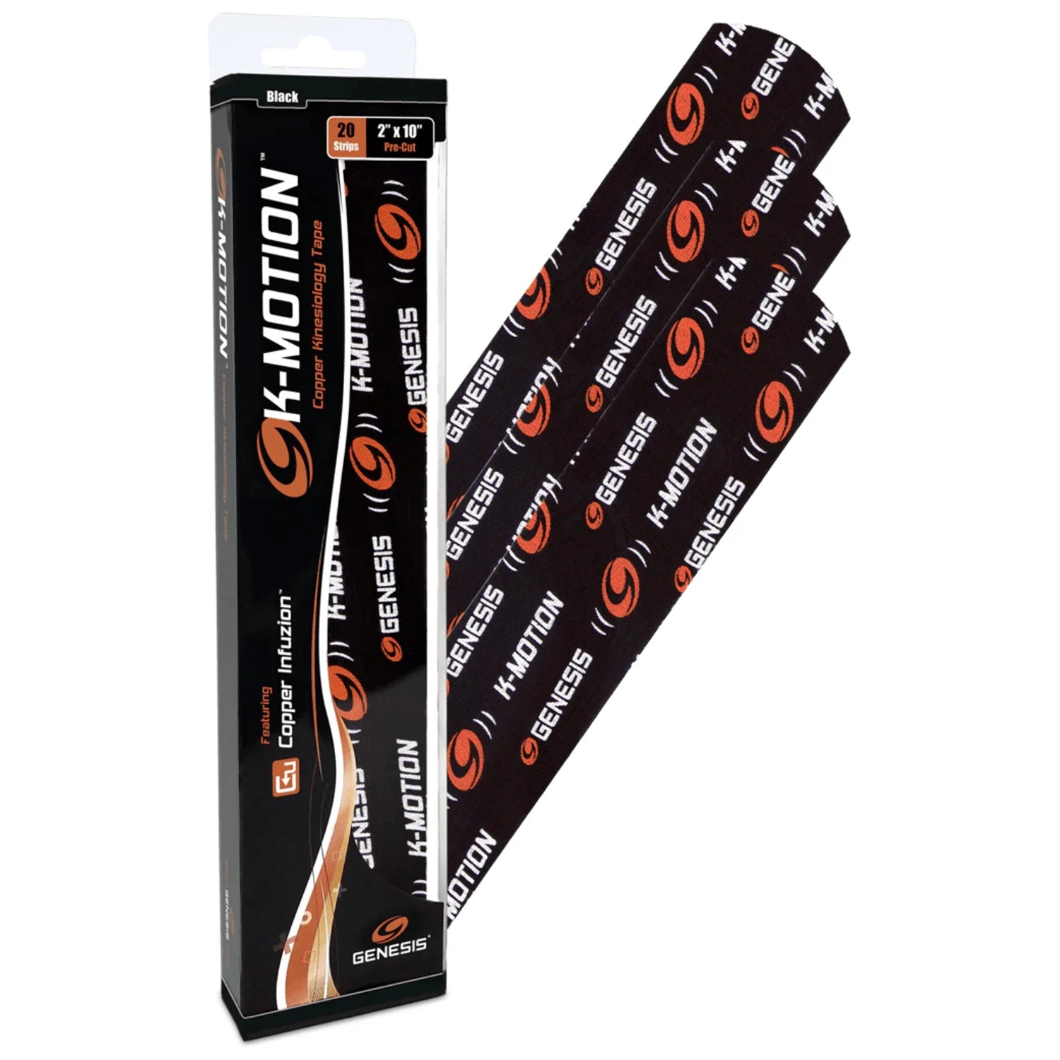 Tiras pre-cortadas negra, K-Motion para bowling