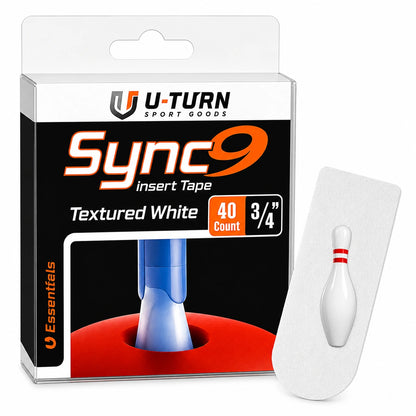 Pack de 40 piezas, cinta de inserción pulgar 3/4 pulgada blanca