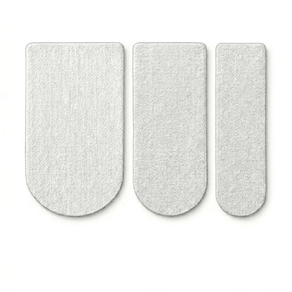Cinta de inserción pulgar 1/2 pulgada blanca, vista frontal